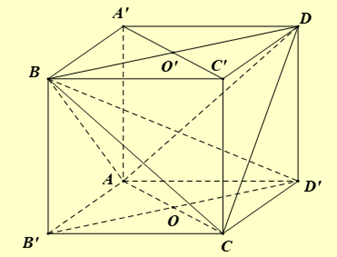 Cho tứ diện ABCD có \(AB = CD = b,AC = BD = c,AD = BC = d\). Gọi \(O,{O^\prime }\) lần lượt là trung điểm của \({\rm{AC}}\) và \({\rm{BD}}\). Dựng hai hình bình hành \(AC{C^\prime }{A^\prime },BD{D^\prime }{B^\prime }\) sao cho \({A^\prime }{C^\prime }\) nhận \({O^\prime }\) làm trung điểm, \({B^\prime }{D^\prime }\) nhận \({\rm{O}}\) làm trung điểm. Nối các đoạn thẳng \(A{A^\prime },B{B^\prime },C{C^\prime },D{D^\prime }\), ta thu được hình hộp \(A{B^\prime }C{D^\prime }.{A^\prime }B{C^\prime }D\). Các phát biểu dưới đây là đúng hay sai? Phát biểu	Đúng	Sai 1) \(A{B^\prime }C{D^\prime }.{A^\prime }B{C^\prime }D\) là hình hộp chữ nhật.		 2) Diện tích mặt cầu ngoại tiếp tứ diện ABCD bằng \(\pi \left( {{b^2} + {c^2} + {d^2}} \right)\).		 3) Thể tích khối tứ diện ABCD bằng \(\frac{{\sqrt {2\left( {{b^2} + {c^2} - {d^2}} \right)\left( {{b^2} - {c^2} + {d^2}} \right)\left( {{c^2} + {d^2} - {b^2}} \right)} }}{{12}}\).		 (ảnh 1)