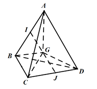 Cho tứ diện ABCD. Gọi I, J lần lượt là trung điểm (ảnh 1)