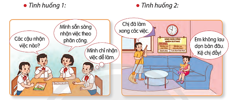 Em đồng tình hay không đồng tình với việc làm nào sau đây? Vì sao? (ảnh 1)