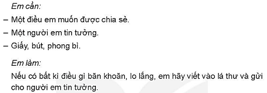 Chia sẻ những điều khó nói với người em tin tường (ảnh 1)