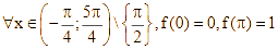 Cho hàm số y = f(x) liên tục trên đoạn [-pi/4;5pi/4] (ảnh 1)