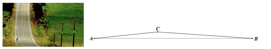 Lúc 6 giờ sáng, bạn An đi từ nhà (điểm \[A)\] đến trường (điểm \[B)\] phải leo lên và xuống một con dốc đỉnh \(C\) được mô tả như hình vẽ dưới. Cho biết đoạn \[AB\] dài 762 m, \(\widehat {A\,\,} = 4^\circ ,\,\,\widehat {B\,} = 6^\circ .\)  a) Tính chiều cao con dốc (làm tròn kết quả đến hàng đơn vị của mét).  b) Hỏi bạn An đến trường lúc mấy giờ (làm tròn kết quả đến phút)? Biết rằng tốc độ lên dốc là 4 km/h và tốc độ xuống dốc là 19 km/h. (ảnh 1)