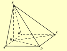 Cho khối chóp \(S.ABCD\) có đáy \(ABCD\) là hình vuông cạnh \(a\). Giả sử \(H\) là trung điểm cạnh \(AB\) và hai mặt phẳng \(\left( {SHC} \right),\left( {SHD} \right)\) cùng vuông góc với mặt đáy. Biết hình chóp \(S.ABCD\) có ba mặt bên là tam giác vuông. Mỗi phát biểu sau là đúng hay sai? Phát biểu	Đúng	Sai Hình chóp \(S.ABCD\) có mặt bên \(SCD\) không là tam giác vuông.		 Thể tích của khối chóp \(S.ABCD\) bằng \(\frac{{{a^3}}}{6}\).		 (ảnh 1)