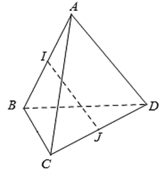 Cho tứ diện ABCD có AB = AC = AD và góc BAC (ảnh 1)