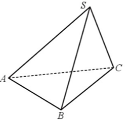 Cho hình chóp S.ABC có SA = SB = SC = AB = AC = 1 (ảnh 1)