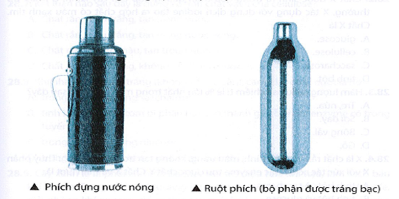 Người ta thường dùng glucose để tráng ruột phích (phích dùng để giữ nóng cho nước). Trung bình mỗi ruột (ảnh 1)