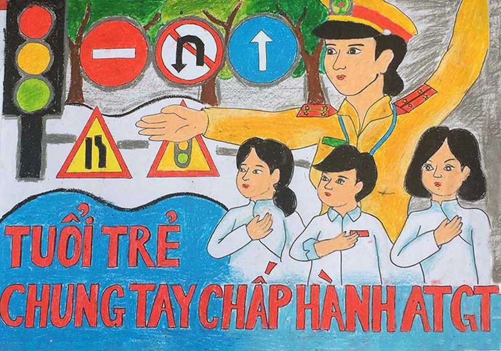 Lý tưởng sống nào của thanh niên Việt Nam được phản ánh trong bức tranh sau đây? (ảnh 1)