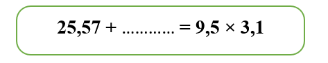 Số thích hợp điền vào ô trống là:  	A. 2,67	B. 3,88	C. 4,1	D. 5,36 (ảnh 1)