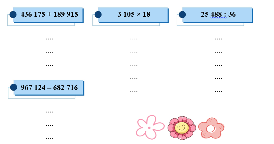 Đặt tính rồi tính: (ảnh 1)