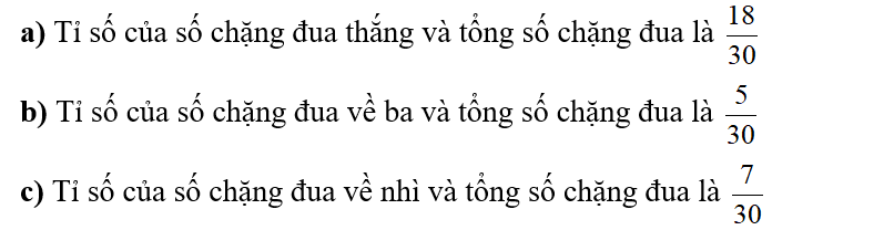 Số?  Trong một mùa giải giải đua xe, một đội đua tham gia tổng cộng 30 chặng đua, trong đó có (ảnh 1)