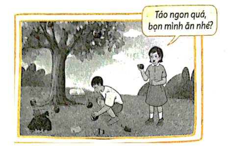 Em sẽ ứng xử như thế nào trong tình huống dưới đây? Viết ý kiến của em vào chỗ (…). (ảnh 1)