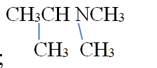 Số đồng phân amine bậc III của amine có công thức phân tử C5H13N là  (ảnh 1)