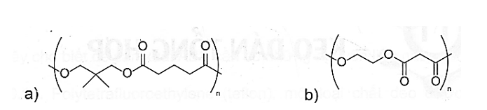 Xác định cấu trúc của monomer để tổng hợp những polyester sau: (ảnh 1)