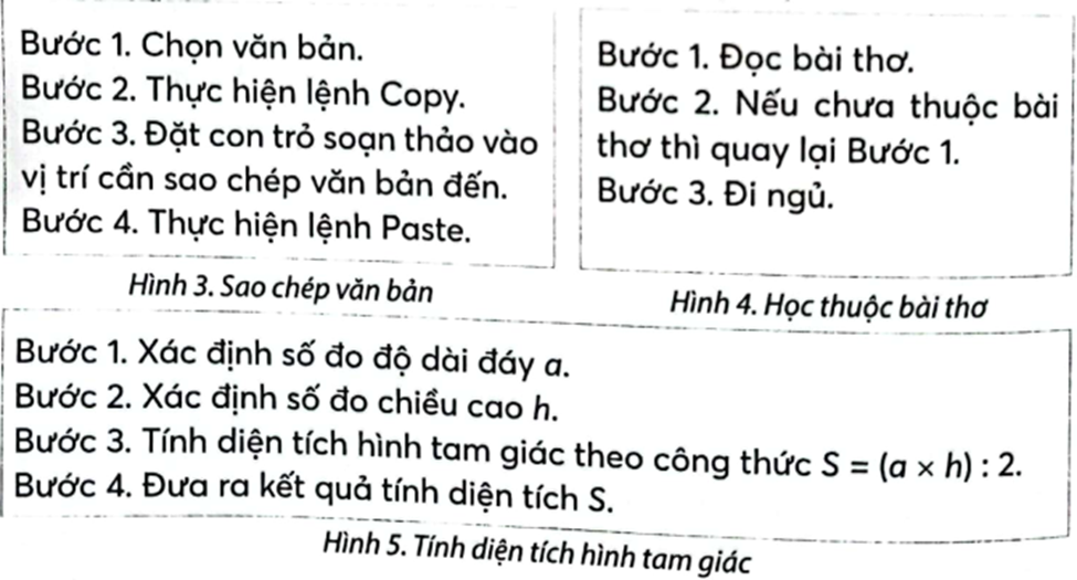 Việc nào dưới đây là việc có cấu trúc tuần tự? Tại sao? (ảnh 1)