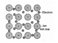 Hình vẽ nào sau đây có thể được dùng để mô tả cấu trúc tinh thể kim loại? (ảnh 2)
