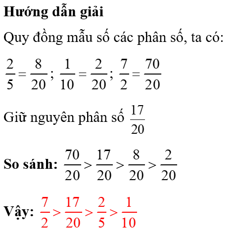 Kéo thả phân số thích hợp vào chỗ chấm (ảnh 2)