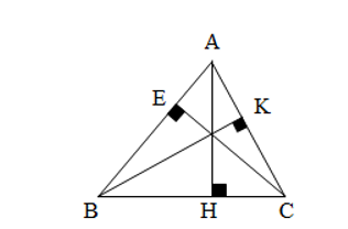 Trong tam giác ABC, chiều cao ứng với cạnh đáy AC là:  	A. Chiều cao AB (ảnh 1)