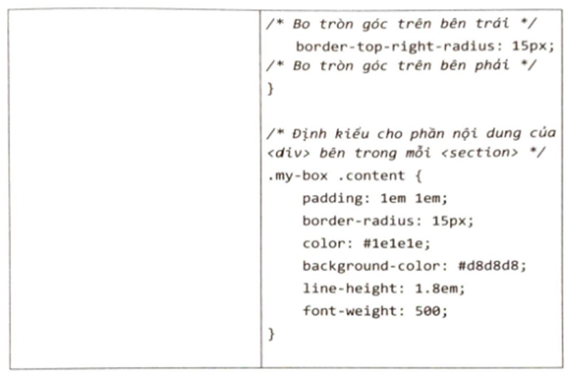 Tạo thanh trình đơn theo phương thẳng đứng cho trang web như Hình 2. Trong đó, các mục của trình đơn được (ảnh 5)