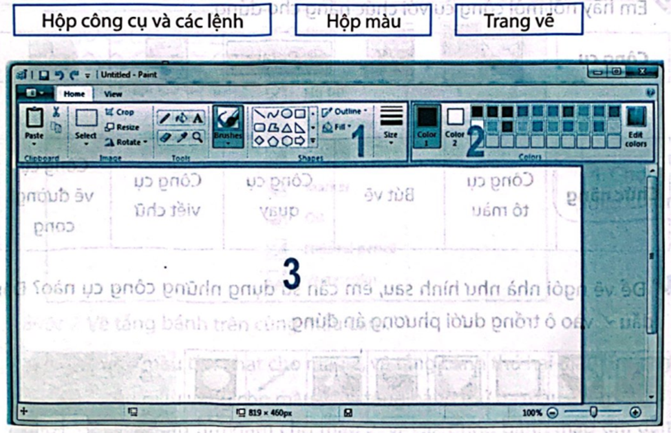 Em hãy quan sát hình sau và nối mỗi số với một cụm từ tương ứng: (ảnh 1)