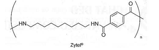 Zytel là một polymer được sử dụng phổ biến trong công nghiệp ô tô và điện tử. Polymer này có công thức cấu tạo như sau: (ảnh 1)