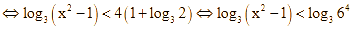 số nguyên x thỏa mãn log2 (x^2 - 1) / 81 < log3 (x^2 - 1) / 16 (ảnh 7)