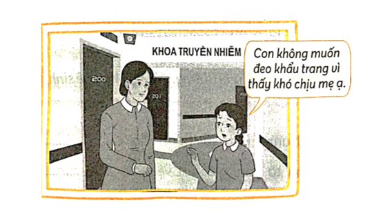 Em sẽ ứng xử như thế nào trong tình huống dưới đây? Viết ý kiến của em vào chỗ (…). (ảnh 2)