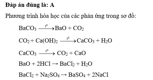 Cho sơ đồ:   Chất X trong sơ đồ trên có thể là A. BaCO3.		 B. CaCO3.		 (ảnh 2)