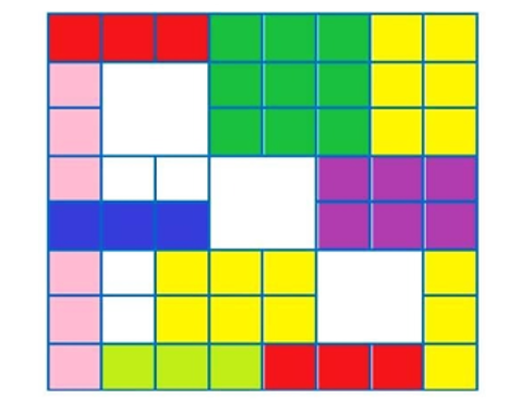 Cho tờ giấy hình vuông 8 × 8 bị cắt mất 3 hình vuông 2 × 2. Hỏi phải cắt như nào  (ảnh 2)