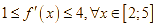 Cho hàm số y = f(x) có đạo hàm liên tục thỏa mãn 1 < = f'(x) < = 4 (ảnh 1)