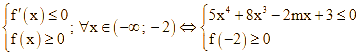 tham số m để hàm số y = |x^5 + 2x^4 - mx^2 + 3x - 20| (ảnh 5)