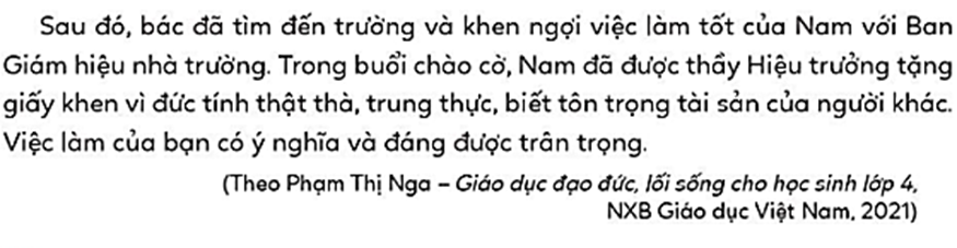 Đọc câu chuyện và trả lời câu hỏi. CHIẾC DÂY CHUYỀN BỊ RƠI (ảnh 2)