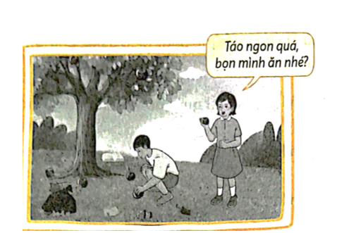 Em sẽ ứng xử như thế nào trong tình huống dưới đây? Viết ý kiến của em vào chỗ (…). (ảnh 3)