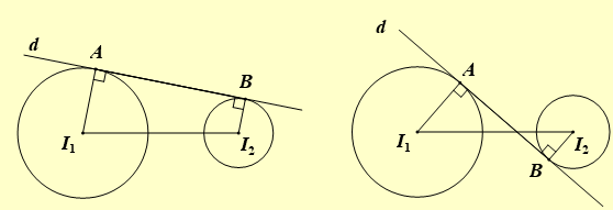 Trong không gian \(Oxyz\), cho mặt cầu \(\left( {{S_1}} \right)\) có tâm \({I_1}\left( {1;0;1} \right)\), bán kính \({R_1} = 2\) và mặt cầu \(\left( {{S_2}} \right)\) có tâm \({I_2}\left( {1;3;5} \right)\), bán kính \({R_2} = 1\). Đường thẳng \(d\) thay đổi nhưng luôn tiếp xúc với \(\left( {{S_1}} \right),\left( {{S_2}} \right)\) lần lượt tại \(A\) và \(B\). (ảnh 2)