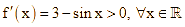 Cho hàm số f(x) = 3x + cos x Khẳng định nào sau đây đúng (ảnh 1)