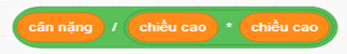 Câu 13: Biểu thức tính chỉ số BMI của cơ thể là  . Biểu thức này trả lại giá trị thuộc kiểu dữ liệu nào? A. Kiểu số. B. Kiểu xâu kí tự. C. Kiểu logic. D. Không xác định. (ảnh 1)