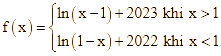 Cho hàm số f(x) xác định trên R \ {1} thoả mãn f'(x) = 1 / (x - 1) (ảnh 2)