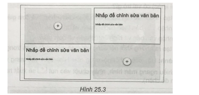 Thực hành: Hãy bố cục nội dung như mô tả trong Hình 25.3. (ảnh 1)