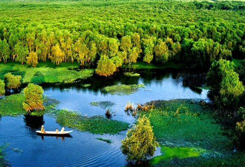 Sưu tầm hình ảnh về một số tài nguyên du lịch tự nhiên ở Đồng bằng sông Cửu Long, dán hình vào các ô dưới (ảnh 2)