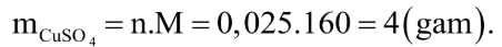 Từ muối CuSO4, nước cất và những dụng cụ cần thiết hãy tính toán và giới thiệu cách pha chế 50 ml dung dịch CuSO4 0,5M. (ảnh 2)