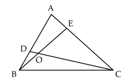 Cho tam giác ABC. Trên cạnh AB lấy điểm D sao cho AD = DB × 2. Trên cạnh AC lấy (ảnh 1)