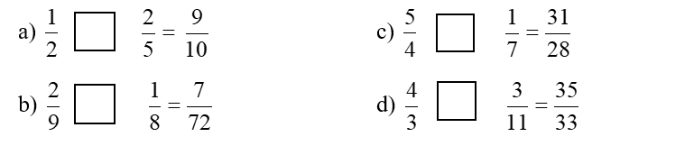 Điền dấu “+” hoặc dấu “-” thích hợp vào ô trống: (ảnh 1)