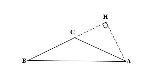 Thực hiện các yêu cầu sau:  A) Các cạnh của hình tam giác ABC là  B) Đường cao của tam giác ABC là: (ảnh 2)