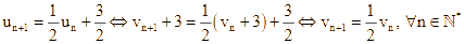 Cho dãy số (un) xác định bởi: u1 = 1 u(n+1) = 1/2un + 3/2 (ảnh 2)