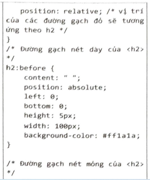 Em hãy tổ chức lại mã lệnh CSS thành các vùng chọn cho tệp bao-cao- khoa-hoc.html trong Bài F7.4, (ảnh 2)