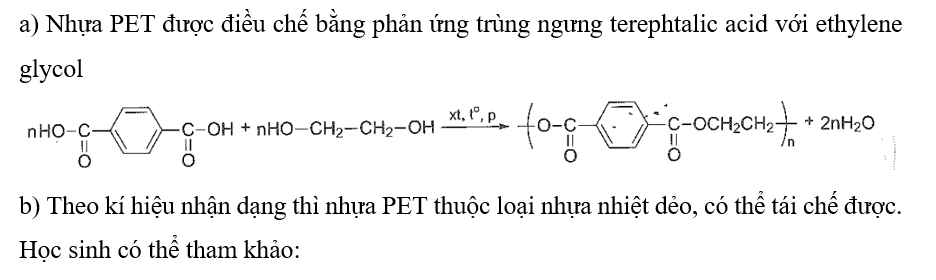 Poly (ethylene terephtalate) là một loại polyester có tên viết tắt là PET hay (ảnh 2)