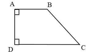 Chọn ý đúng. Chiều cao của hình thang ABCD là:  	A. AB	 	B. AD	 	C. BC	 	D. CD (ảnh 1)