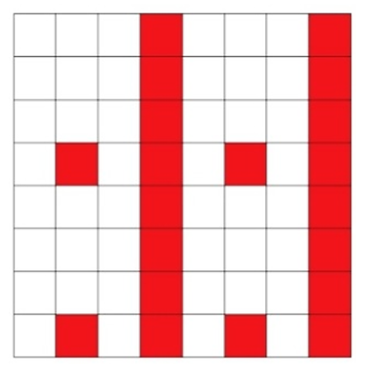 a) Cho hình vuông 3 × 3. Nêu cách vẽ sao cho tô ít nhất thoả mãn cho tất cả các hình vuông (ảnh 4)