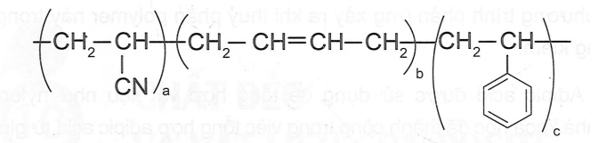 Nhựa ABS được sử dụng rộng rãi để sản xuất đồ chơi trẻ em. Công thức cấu tạo của ABS được trình bày dưới đây: (ảnh 1)