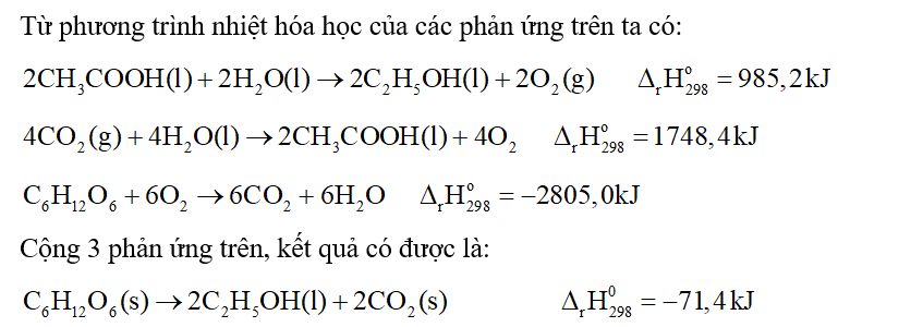 Cho phương trình nhiệt hóa học các phản ứng sau: (ảnh 1)