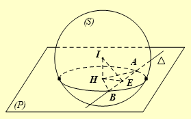 Trong không gian \(Oxyz\), cho điểm \(E\left( {2;1;3} \right)\), mặt phẳng \(\left( P \right):2x + 2y - z - 3 = 0\) và mặt cầu\(\left( S \right):{(x - 3)^2} + {(y - 2)^2} + {(z - 5)^2} = 36\). Gọi \({\rm{\Delta }}\) là đường thẳng đi qua \(E\), nằm trong \(\left( P \right)\) và cắt \(\left( S \right)\) tại hai điểm \(A\) và \(B\) có khoảng cách nhỏ nhất. Biết \({\rm{\Delta }}\) có một vectơ chỉ phương \(\vec u = \left( {2023;{y_0};{z_0}} \right)\). (ảnh 2)